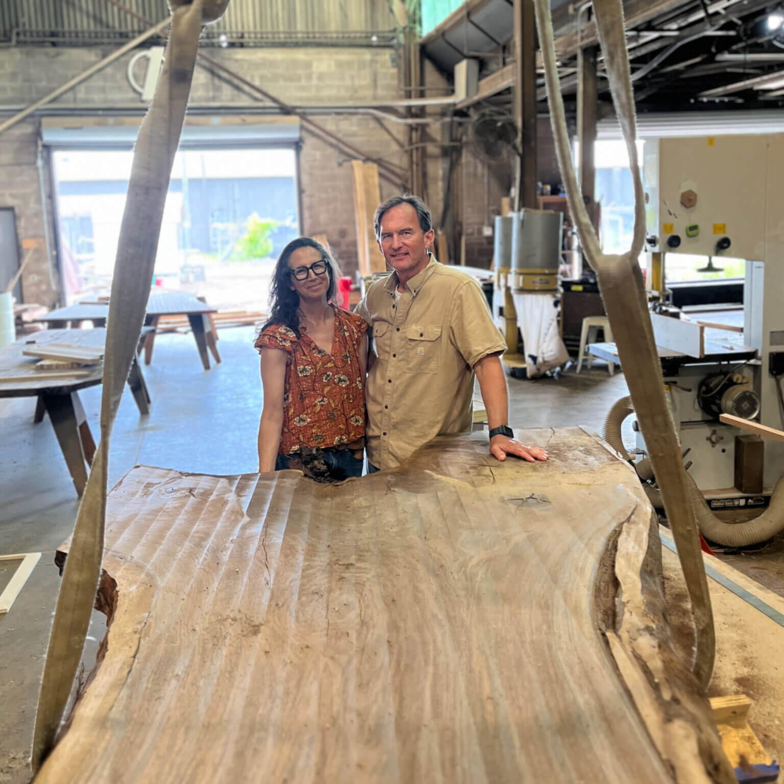 Cliff Spencer and team at Alabama Sawyer with reclaimed wood